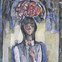 Mujer con lámpara, 2006
Óleo sobre tela
80 x 90 cm