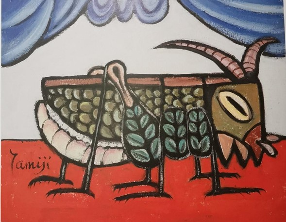 Tamiji Kitagawa, Chapulín, (símbolo de su firma, su alter ego), óleo sobre tela,