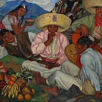 Fernando Leal, Paisaje zapatista o Campamento de un Coronel zapatista, óleo/tela, ca. 1921. Fondo Fernando Leal, Cenidiap/INBAL.