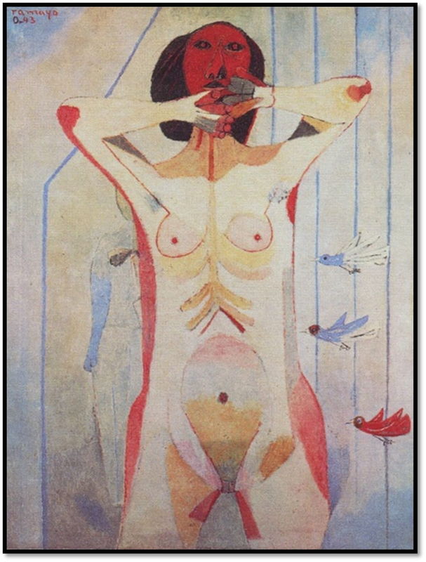 Rufino Tamayo, Desnudo blanco, , óleo/tela, 1952