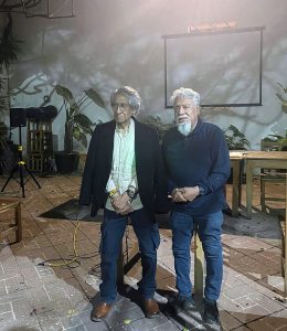 Jorge Pérez Vega y Arnulfo Aquino, Instituto de Artes Gráficas de Oaxaca, noviembre de 2024.