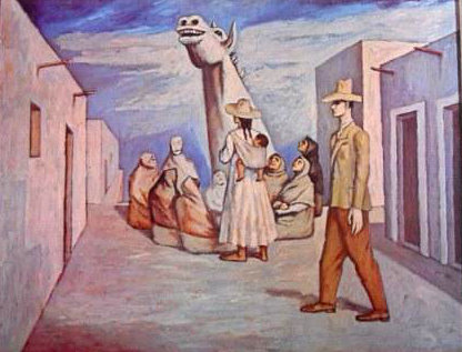 Entre el sueño y la vigilia. El llamado del instinto, obra de Raúl Anguiano